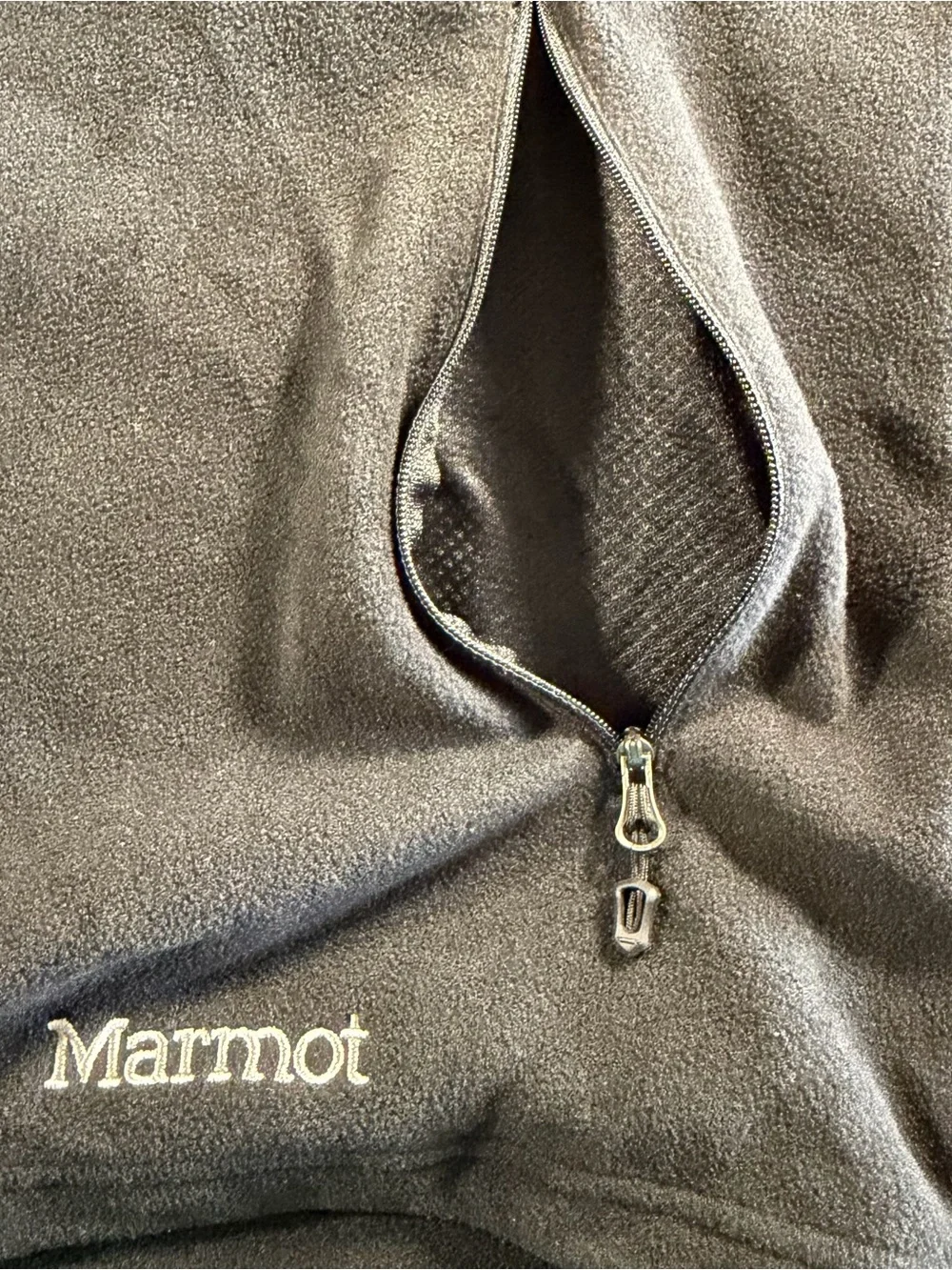Marmot Jacket Mens Large Polartec Fleece Black Full Zip Lightweight XXL